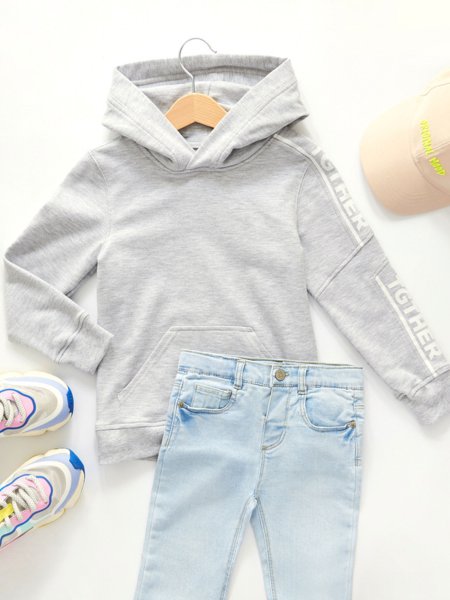 TGTHER HOODIE KIDS GRAU 98/104