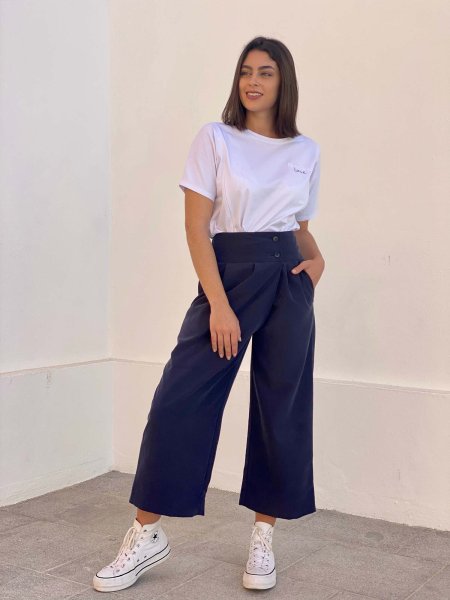 HIGH-WAIST-HOSE CULOTTES