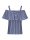 STILLBLUSE NOA BLAU/WEISS