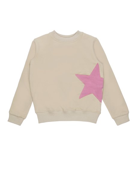 PULLOVER BEIGE STERN ROSA